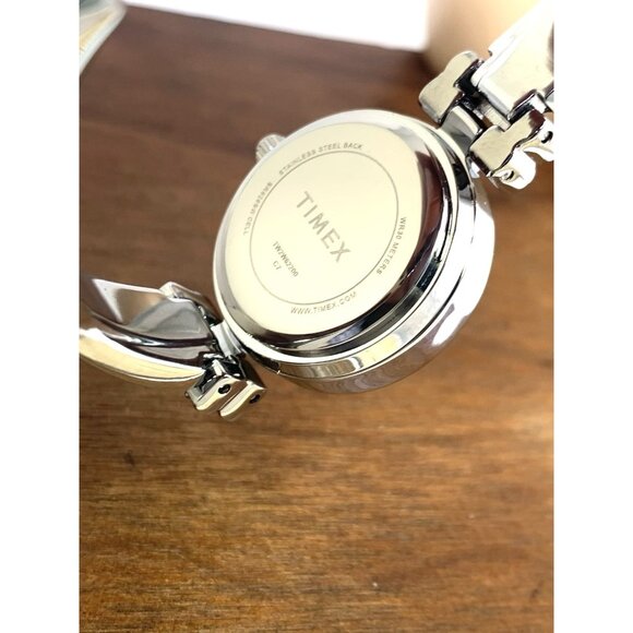 Timex Women's Watch TW2W62200 Quartz Gemmed Mother of Pearl Dial Steel 24mm - Picture 6 of 13